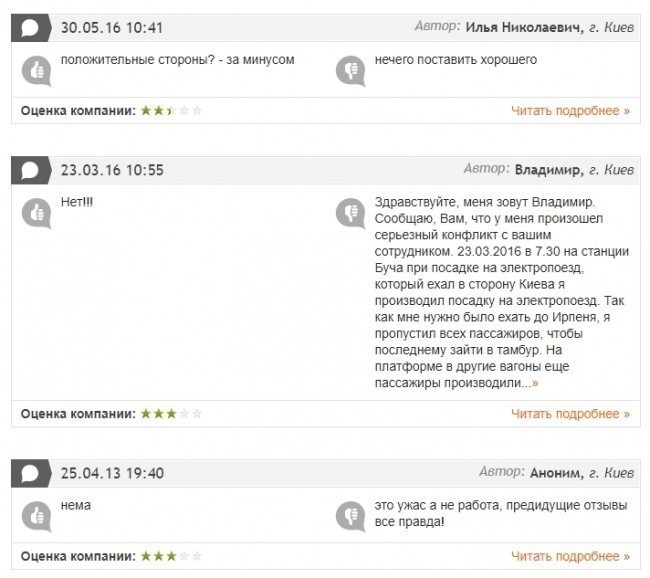 На сайте orabote.top, работники, которым пришлось работать в Укразализныце не отмечают ничего хорошего в этой работе и в компании в целом.
