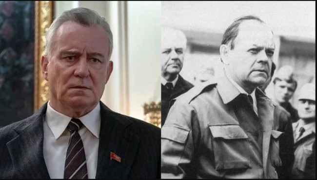 Стеллан Скарсгард в роли Бориса Щербины, заместителя главы совета министров СССР