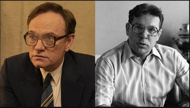 Джаред Харрис в роли Валерия Легасова, заместителя директора Института атомной энергии